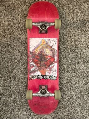 F*cking Awesome Complete Skateboard Independent Trucks Spitfire Wheels 31.5 x 8.